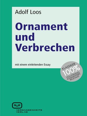 cover image of Ornament und Verbrechen